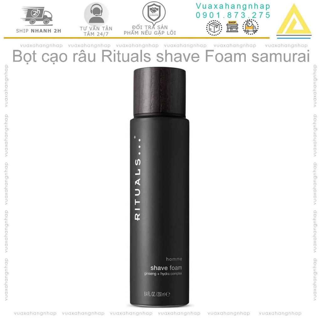 Kem tạo bọt cạo râu cho nam Rituals of samurai shave foam samurai [200ml]