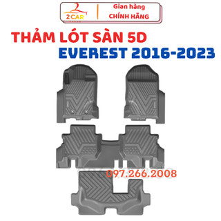 Thảm sàn/trải lót sàn nhựa tpe 5d đúc nguyên khối dành cho ford everest đời 2016-2023,2024