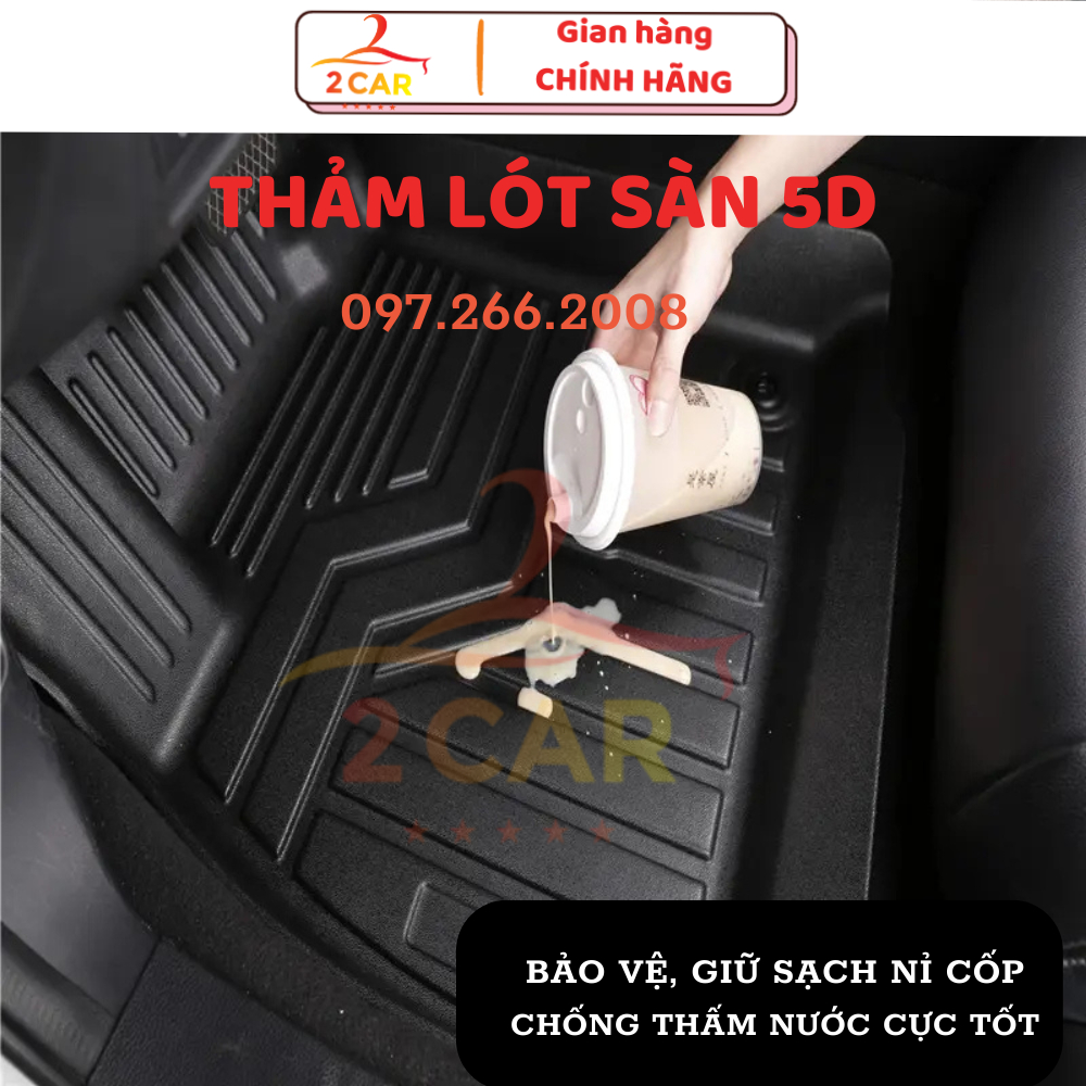 Thảm sàn/Lót trải sàn nhựa TPE 5D đúc nguyên khối dành cho xe Toyota Cross đời 2020-2023