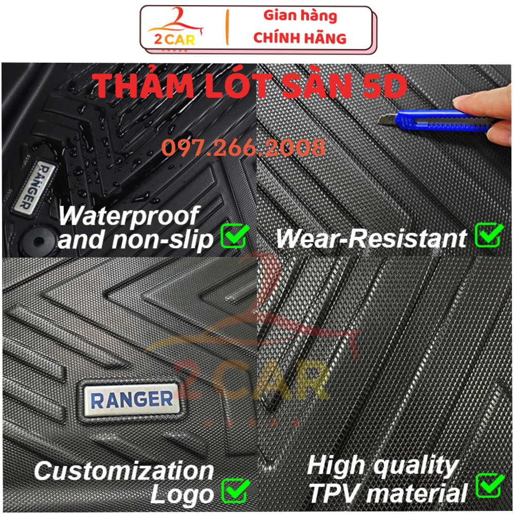 Thảm sàn/Lót trải sàn nhựa TPE 5D đúc nguyên khối dành cho xe Toyota Cross đời 2020-2023