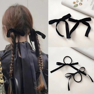 Kẹp tóc nơ nhung kiểu dáng thanh lịch, dây cột tóc nơ phong cách hàn quốc xinh xắn by.lisa