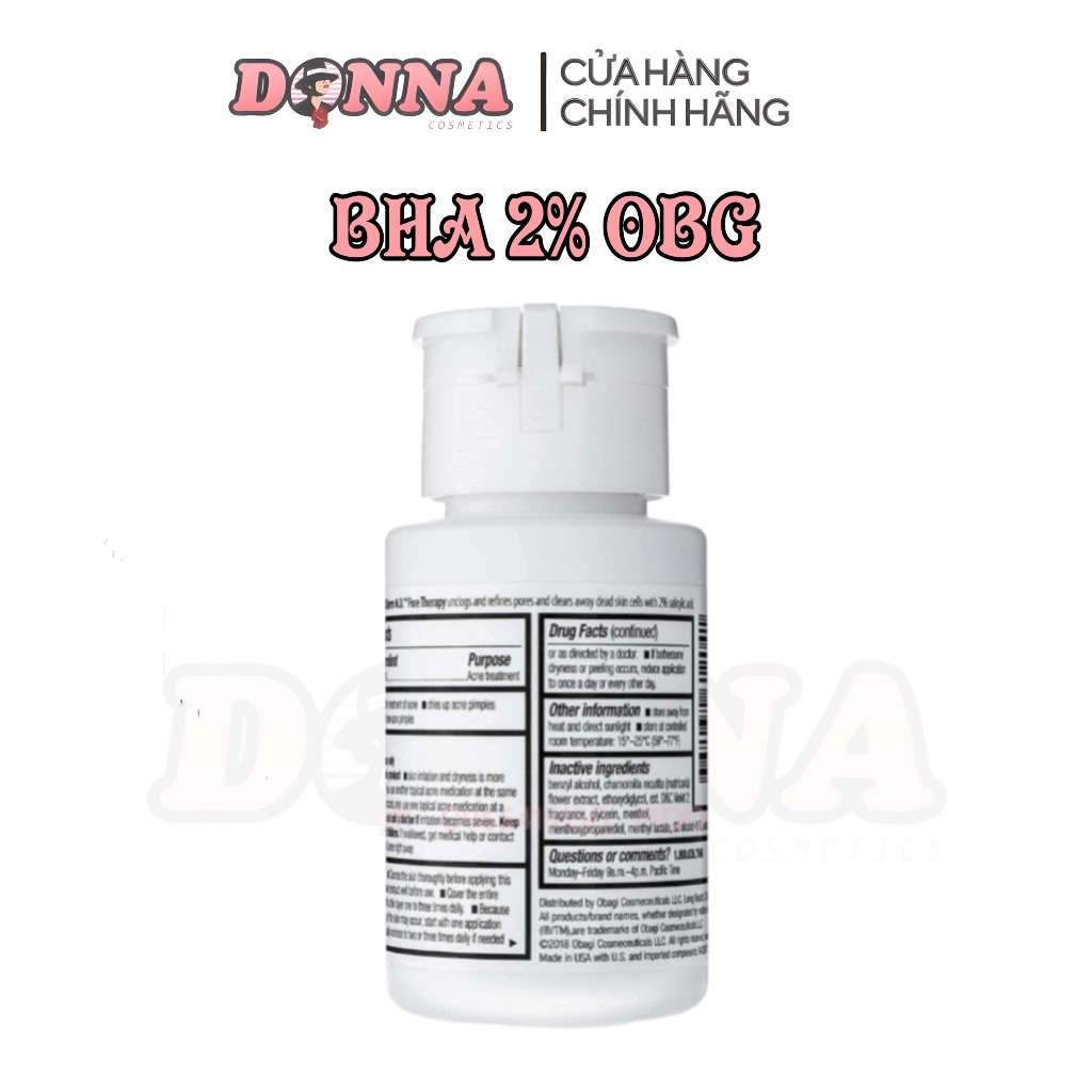 Dung Dịch BHA 2% tẩy tế bào chết, ngăn tiết dầu [DATE 10/2024]