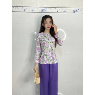 ÁO BÀ BA BÔNG LỤA MANGO