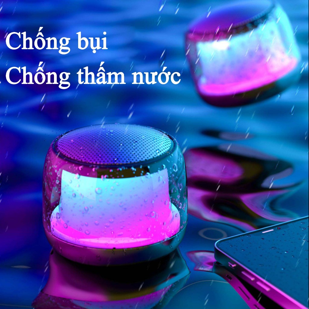Loa Bluetooth Bass Mạnh S9 Đèn Led RGB Siêu Hot - Loa Mini Nhỏ Gọn Âm Thanh 9D, Hỗ Trợ Thẻ Nhớ, USB, Jack 3.5, Pin Trâu