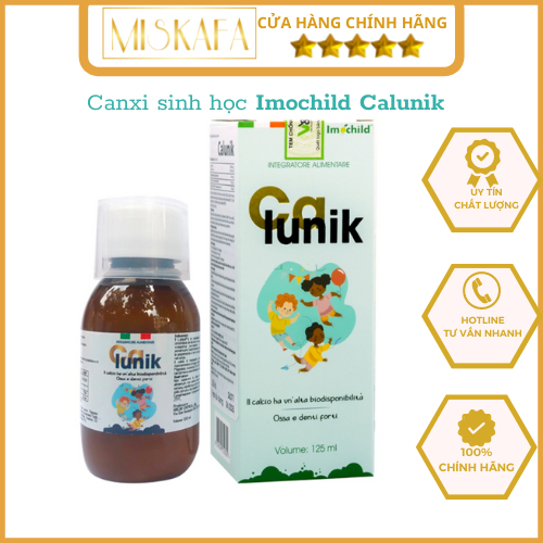 Imochild Calunik - Canxi cho bé, Canxi sinh học cho bé, Giúp bổ sung Canxi, Vitamin D3 và K2, Magie cho bé và mẹ