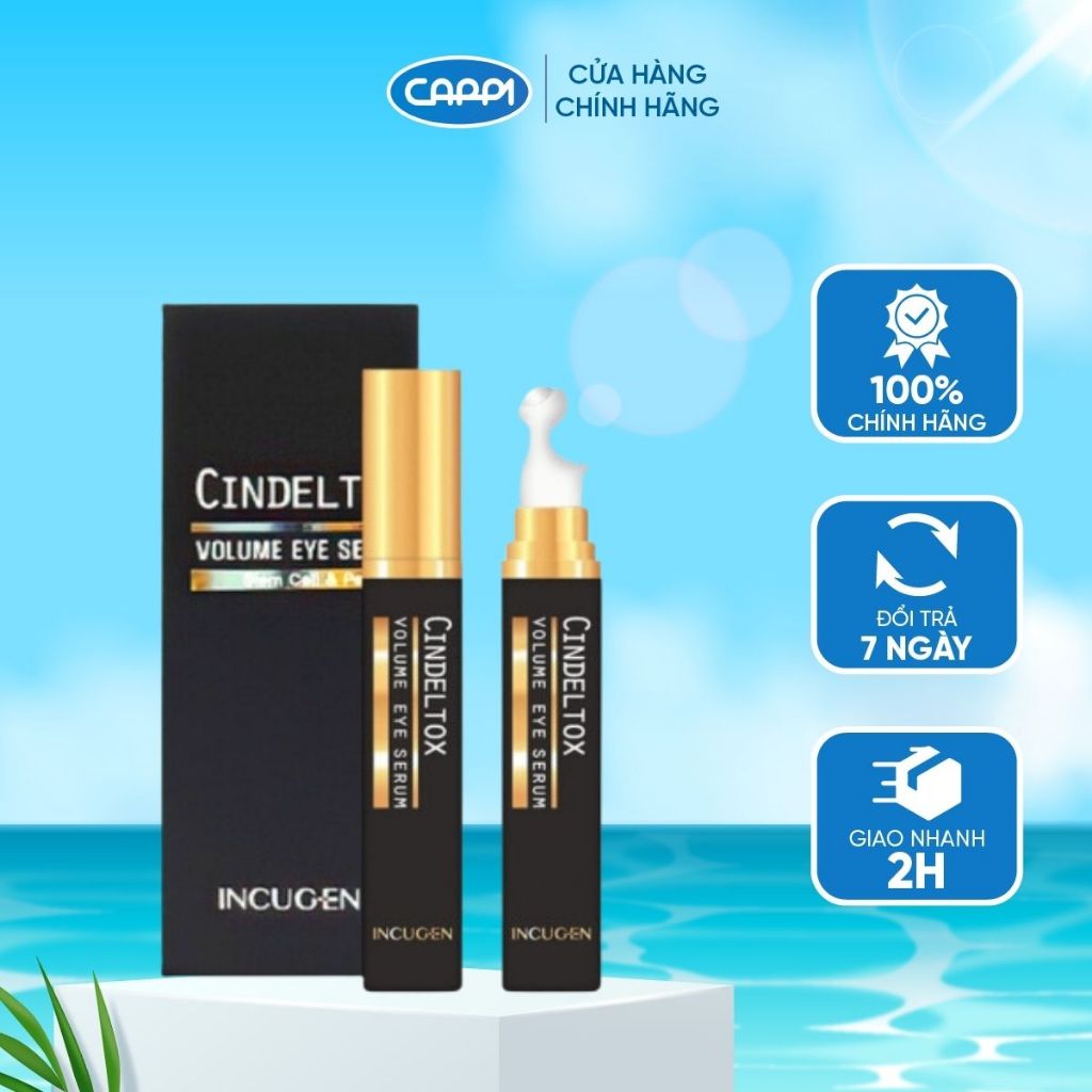 Thanh lăn xóa nhăn mắt truyền trắng Cindel Tox Volume Eye serum 15ml