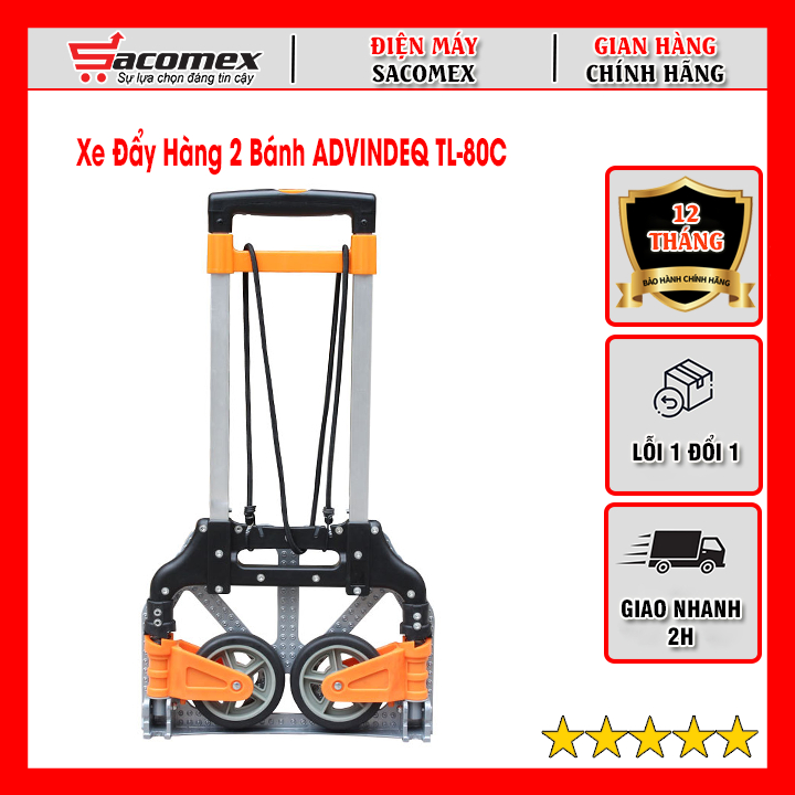 Xe đẩy hàng ADVINDEQ TL-80C - Hàng chính hãng, bảo hành 12 tháng
