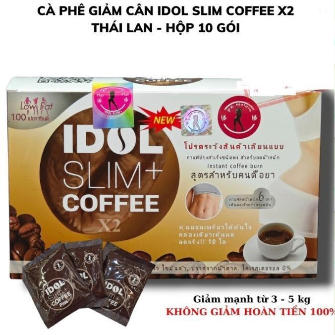 Cà Phê Giảm Cân CHÍNH HÃNG Cà Phê Idol Slim Coffee Thái Lan X2