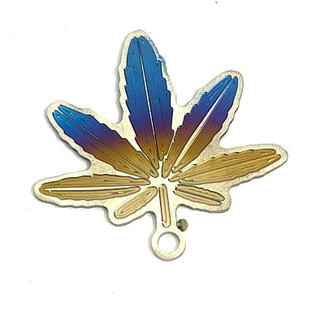 Logo titan hình lá lắp trang trí xe máy trend