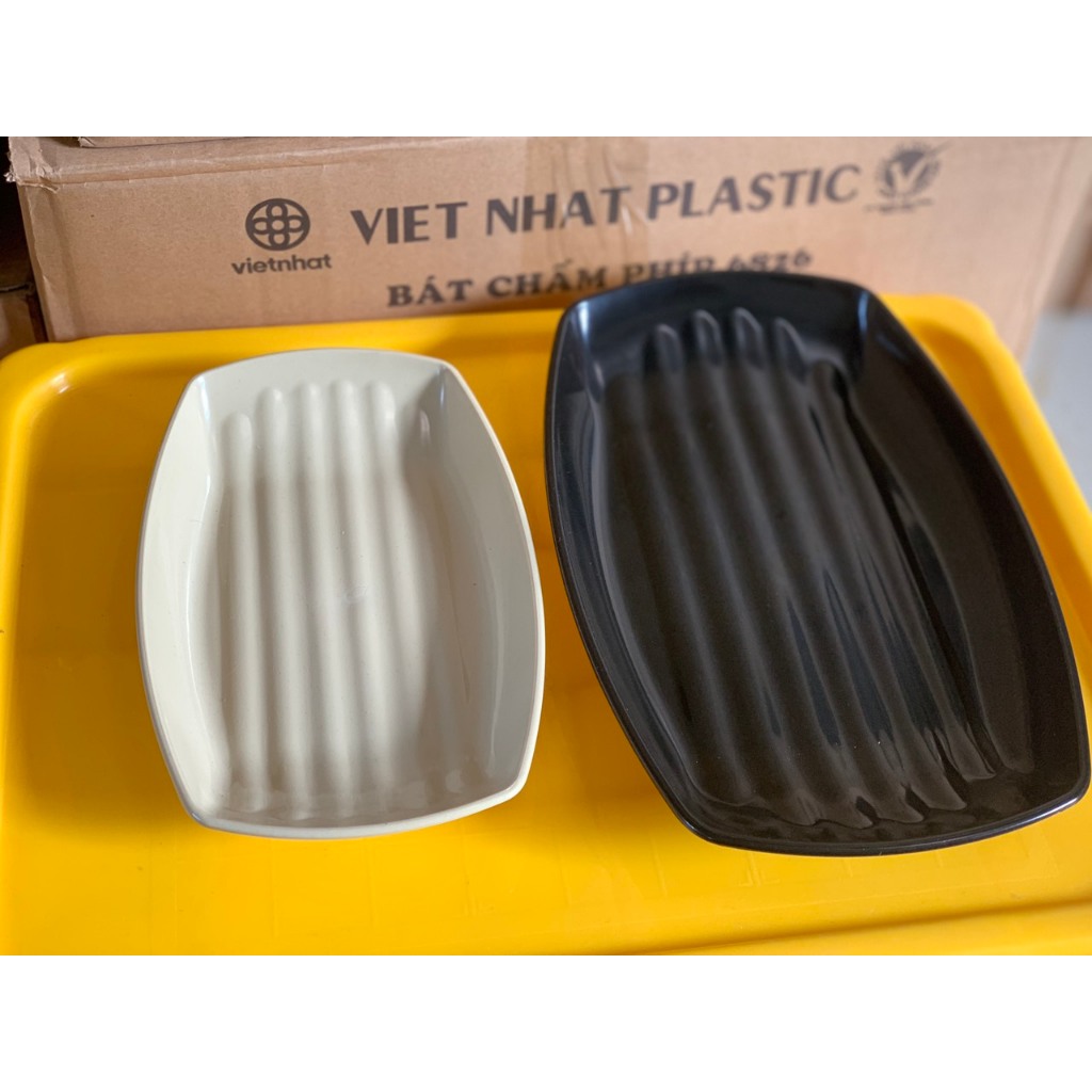 Đĩa nhựa ABS đĩa phíp thuyền 3 cỡ Việt Nhật Đĩa phíp dùng quán ăn nhà hàng cao cấp độc lạ sang trọng