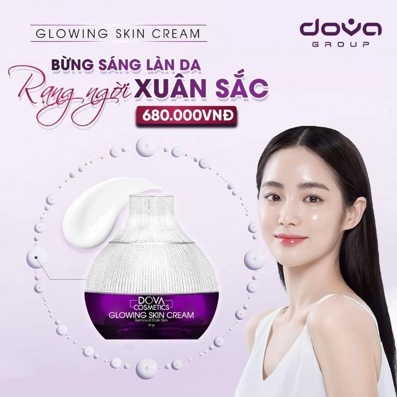 Kem nám GLOWING dova hàng chuẩn