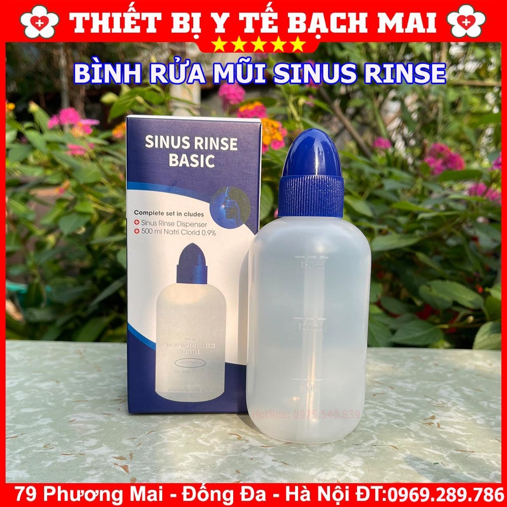 BÌNH RỬA MŨI SINUS RINSE BASIC - Thông Thoáng Mũi, Giảm Ngạt Mũi, Viêm Mũi, Viêm Xoang