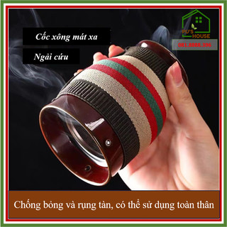Cốc xông ngải cứu phù dương, cốc xông ngải bằng sứ