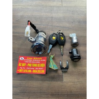 Bộ khóa xe điện vespa, khóa bộ xe điện vespa - lâm khánh e-bike shop