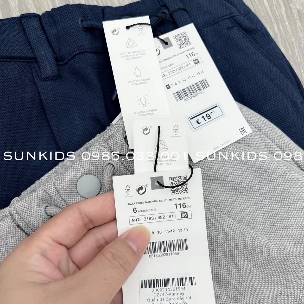 Quần bé trai nỉ dạ dây rút 2 màu