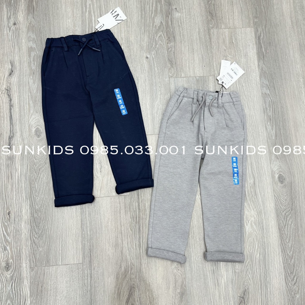 Quần bé trai nỉ dạ dây rút 2 màu