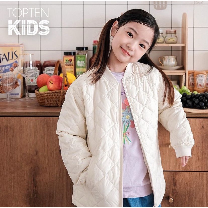 Áo phao lông vũ siêu nhẹ Top, ten KÉO KHÓA