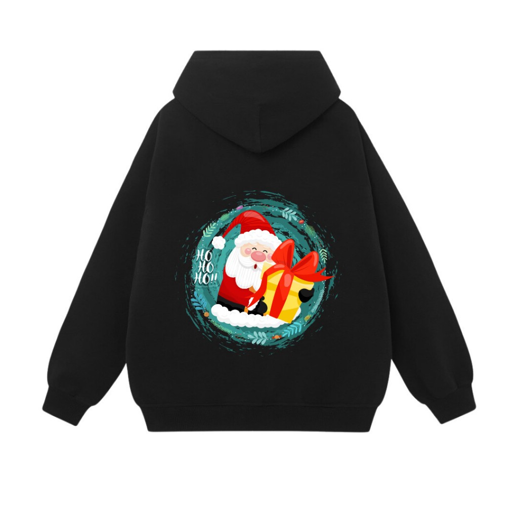 Áo Hoodie Merry Christmas Ông Già Noel Form Rộng Unisex YANDO OUTFITS L030 Nỉ Cotton French Terry 350GSM Local Brand