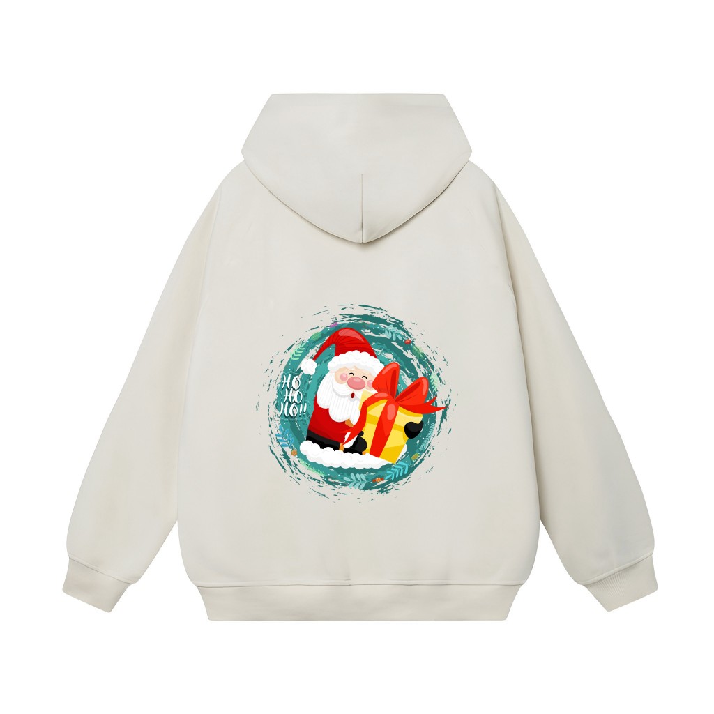 Áo Hoodie Merry Christmas Ông Già Noel Form Rộng Unisex YANDO OUTFITS L030 Nỉ Cotton French Terry 350GSM Local Brand