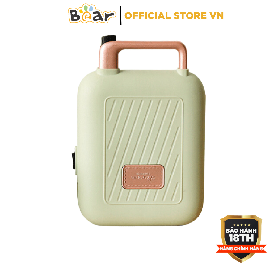 Máy kẹp nướng bánh mì sanwich mini Bear DBC-C06M1, Công suất 600W, Làm bánh waffle, hotdog, khay chống dính, BH 18 tháng