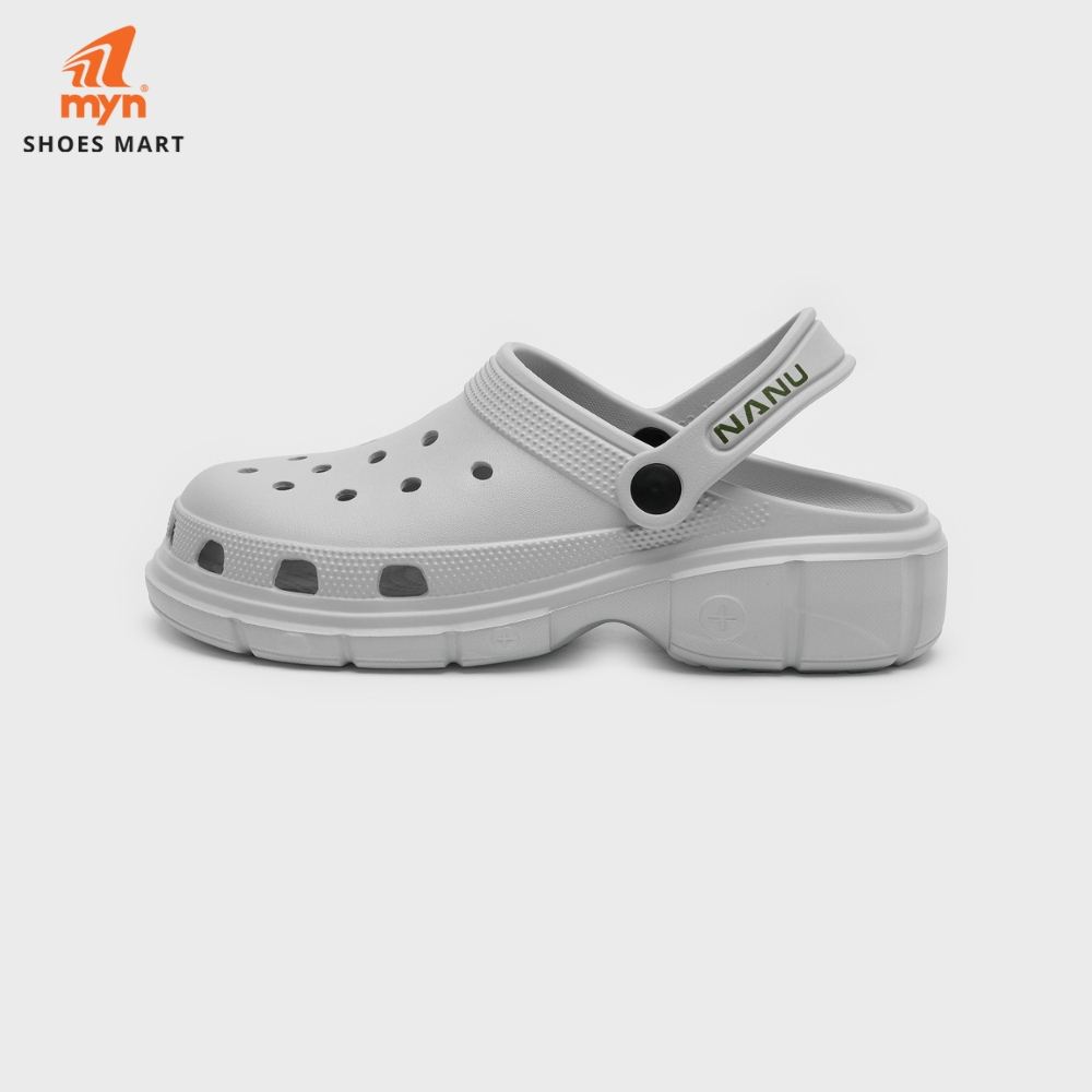 Dép sục nam nữ Nanu Aqua 01 thoáng khí, chống thấm nước màu trơn