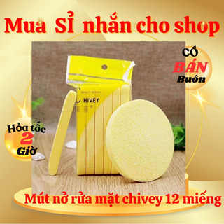 Mút nở rửa mặt Chivey , bông mút mở rửa mặt Chivey chuyên dùng trong spa thẩm mỹ viện