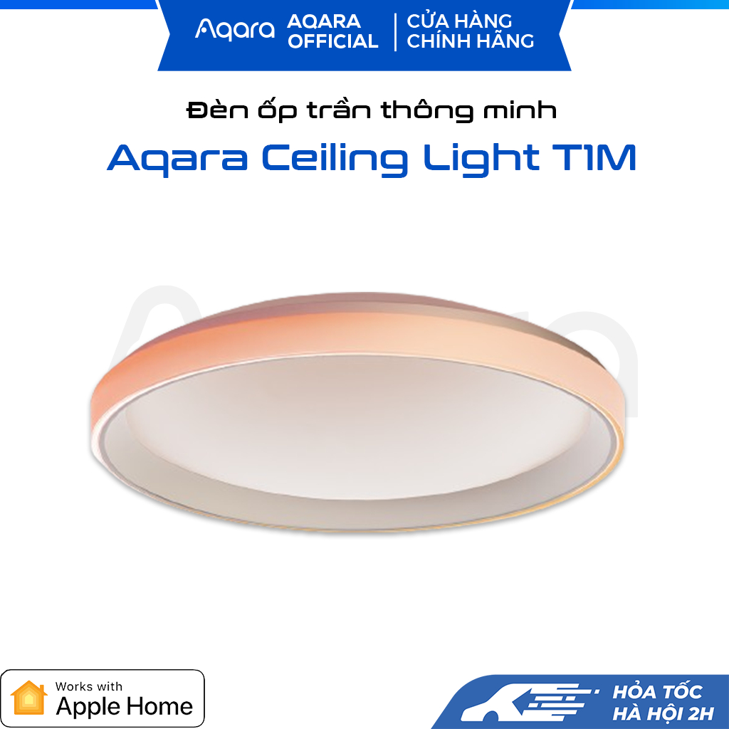 Đèn ốp trần thông minh Aqara T1M CL-L02D, 40W RGB, hỗ trợ dimmer, bản quốc tế, hàng chính hãng