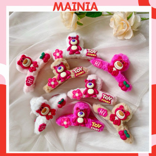 [Sẵn Hàng] Kẹp Tóc Càng Cua Nhựa Hàn Quốc Đính Bông Xinh Xắn Dễ Thương Mainia Shop