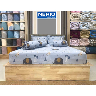 Bộ chăn ga gối Lụa Tencel Nekio Nhật Bản trẻ em, chất liệu từ gỗ khuynh diệp, mềm mại thoáng khí rất tốt cho giấc ngủ
