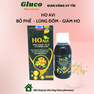 Siro ho avi- bổ phế, long đờm, giảm ho, giảm tiết đờm