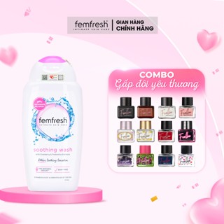  Combo Gấp Đôi Yêu Thương Cho Chị Em Dung Dịch Vệ Sinh Phụ Nữ Femfresh Soothing và Nước Hoa Vùng Kín Foellie 5ML 