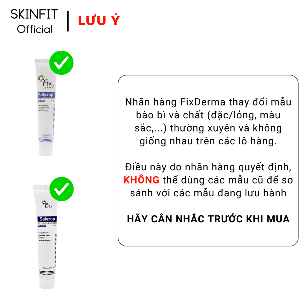 Fixderma Salyzap Lotion For Acne - Lotion Hỗ Trợ Làm Giảm Mụn Ban Đêm Fixderma - 20ml