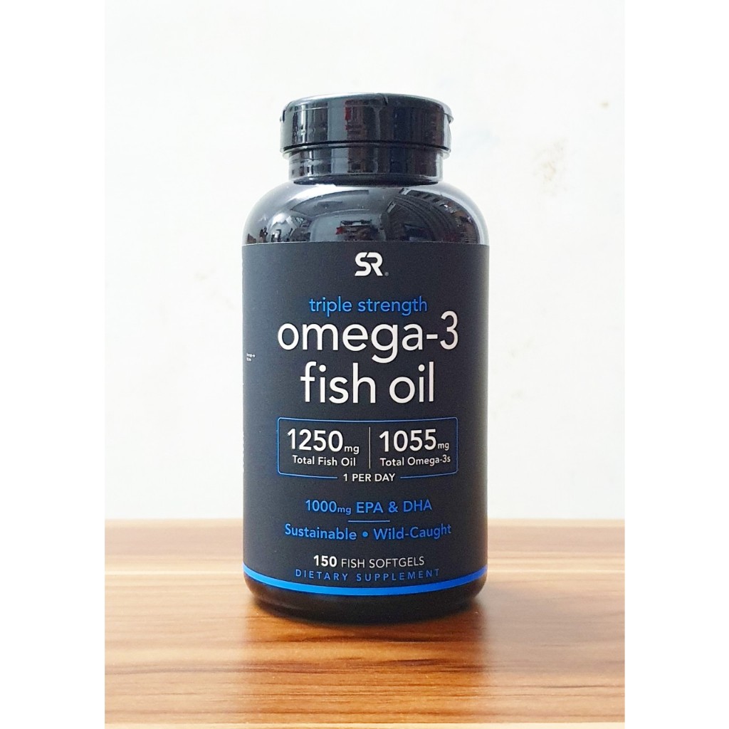 Date  2026 Viên uống Omega-3 Fish Oil SR Triple Strength từ Mỹ chai 150 viên