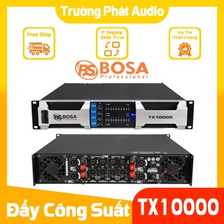 Đẩy công suất 4 kênh cao cấp bosa tx10000, 800w/kênh dùng cho gia đình, phòng hát , sự kiện.bảo hành 12 tháng.