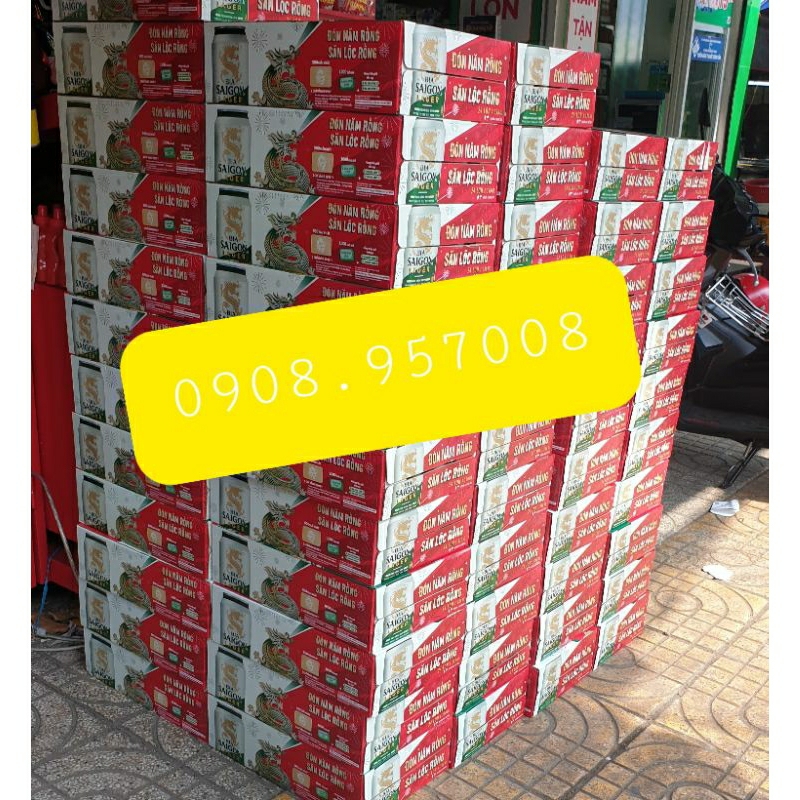 《Hỏa Tốc》Thùng 24 lon Bia Sài Gòn Lager 330ml.Có Bia Xuân Trúng Thưởng.