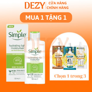 Kem Dưỡng Ẩm Simple Light Dưỡng Da Cấp Ẩm Tức Thì Chăm Sóc Da Da Nhạy Cảm - Pro Vitamin B5 Glycerin Phục Hồi Da NPP Dezy