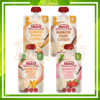 (Date 2025) Váng Sữa Heinz Custard vị Hoa quả Úc cho bé ăn dặm 120gr