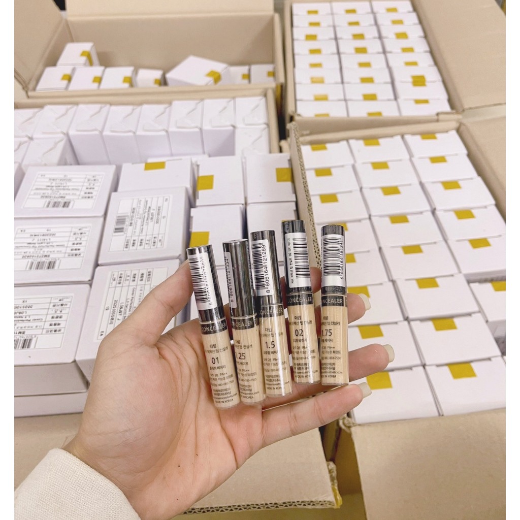 Kem che khuyết điểm THE SAEM Cover Perfection Tip Concealer SPF28/PA+ CKĐ chống nắng che phủ hoàn hảo