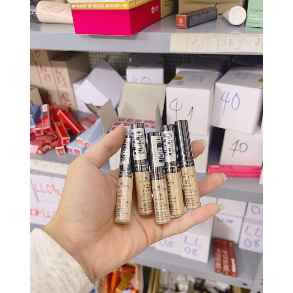 Kem che khuyết điểm THE SAEM Cover Perfection Tip Concealer SPF28/PA+ CKĐ chống nắng che phủ hoàn hảo