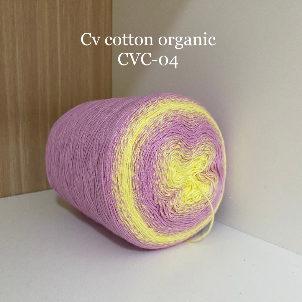 Cầu vồng Cotton Organic, dạng sọc Ombre, 0.8mm