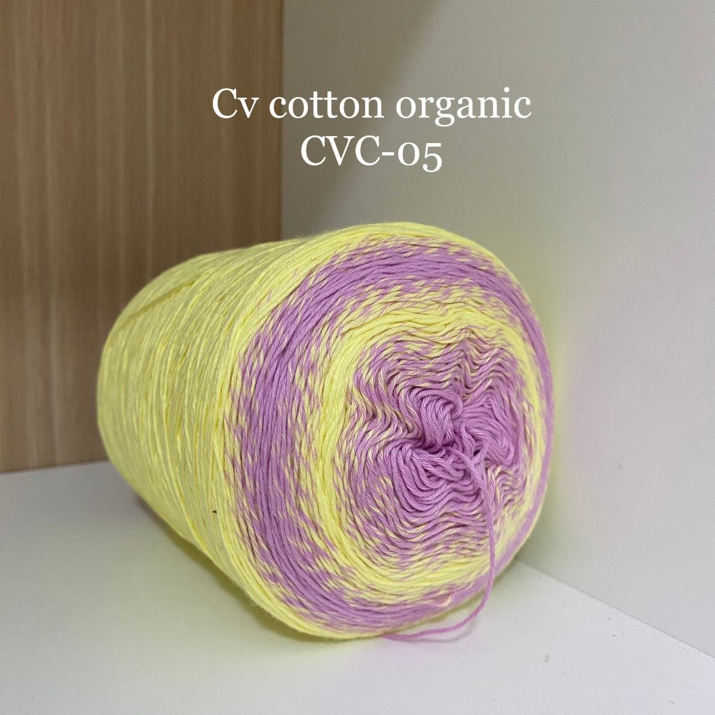 Cầu vồng Cotton Organic, dạng sọc Ombre, 0.8mm