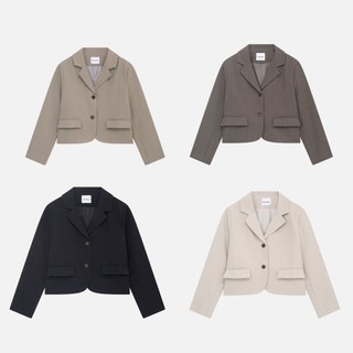 Áo blazer Croptop nữ 𝐋𝐮𝐦𝐢𝐚 dáng ngắn, chất liệu dày dặn Meemdy