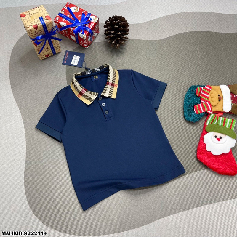 Áo polo bé trai bb.r mix cổ đơn giảng sang trọng mẫu Hero tự chụp_8222 Herokids