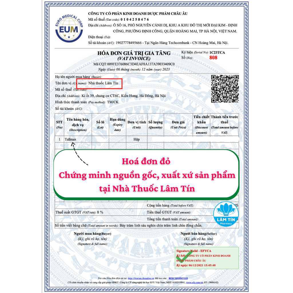 ✔ Tallmax Cùng trẻ cao lớn mỗi ngày Bổ sung acid amin vitamin khoáng chất - H20 gói