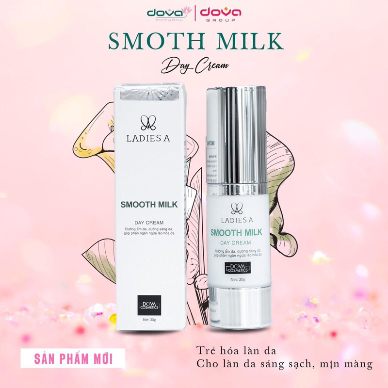 ( Mẫu mới ) Kem nhung dova ( smooth milk) hàng chuẩn