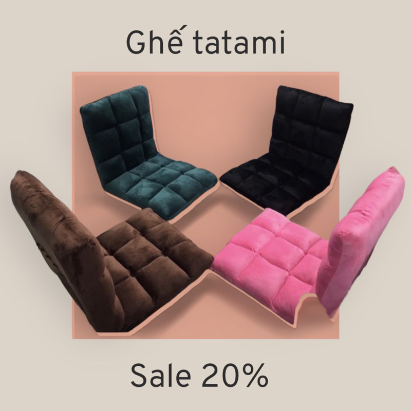 Ghế tựa lưng, ghế tatami 5 cấp độ 105cmx50cmx10cm hàng loại 1