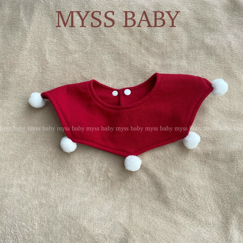 Yếm cho bé, phụ kiện tone đỏ Noel, Tết