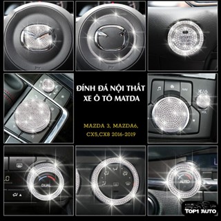 Đính đá nội thất xe Mazda 3, Cx 5, Mazda 6, Cx 8 đẳng cấp, sang trọng chất liệu đá cao cấp Swarovski TOP1AUTO