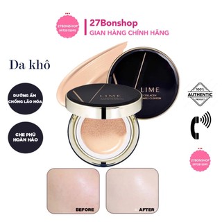 PHẤN NƯỚC DƯỠNG ẨM, CHỐNG LÃO HÓA LIME V COLLAGEN AMPLE CUSHION SPF50+ PA+++