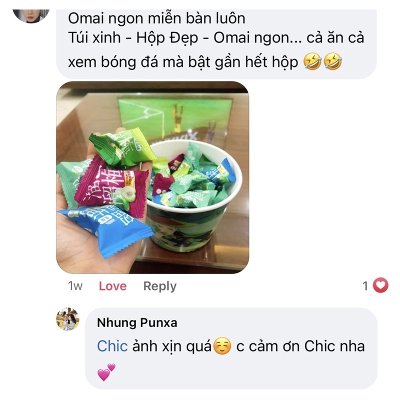 Ô mai liuliumei ăn vặt nội địa Trung siêu ngon hộp mix 480g Jiang